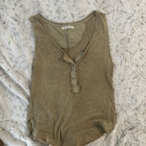 We The Free Khaki Tank Top